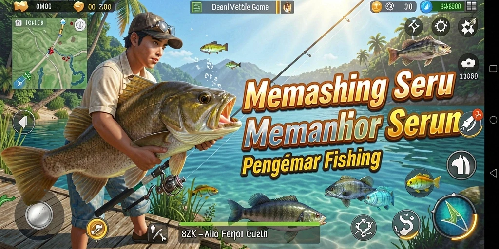 Tangkapan ikan besar di gameplay 8ZK yang mendebarkan.