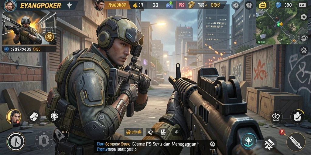 Tangkapan layar gameplay dari EYANGPOKER yang penuh aksi.