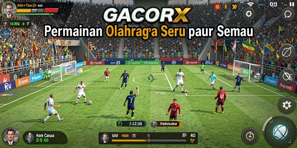 Gameplay seru GACORX dalam pertarungan olahraga.