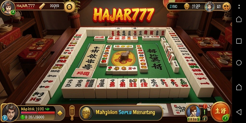 Screenshot gameplay HAJAR777 menampilkan keseruan permainan Mahjong.