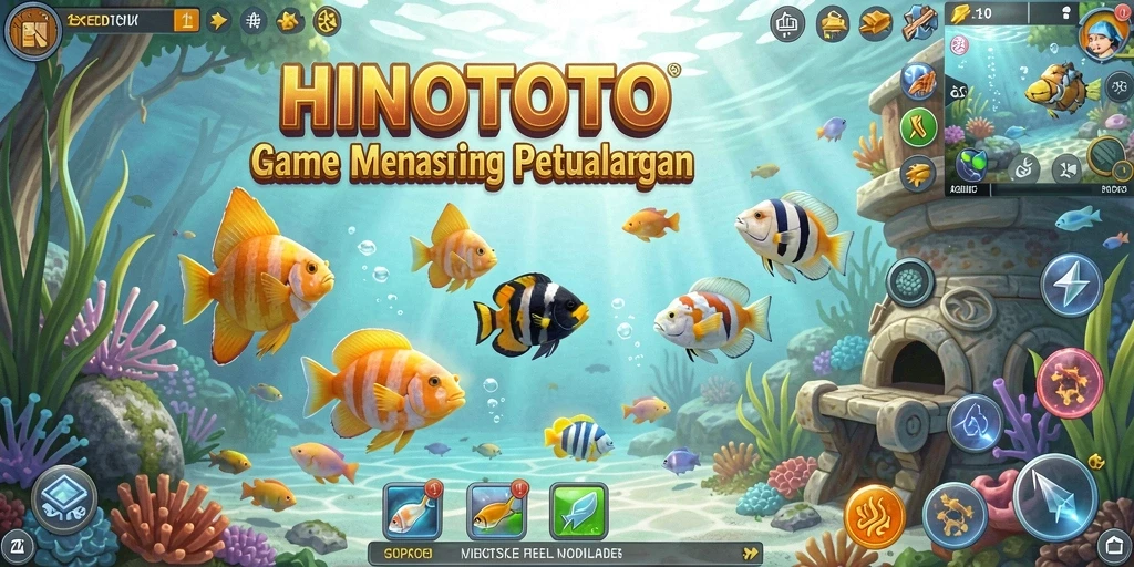 Tampilan gameplay memancing di HINOTOTO yang memukau.