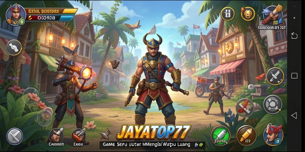 Tangkapan layar dari gameplay JAYATOP77 yang penuh warna.