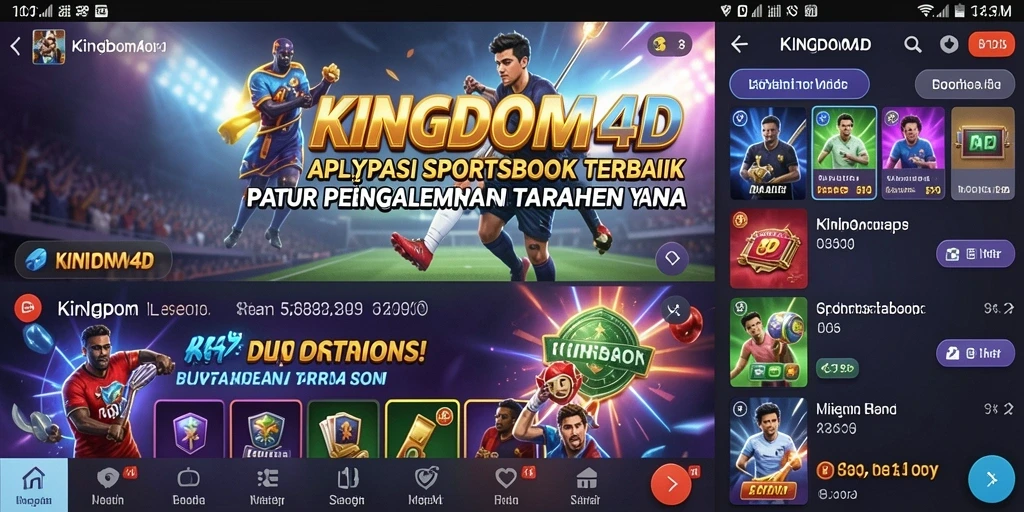 Tampilan permainan taruhan langsung di KINGDOM4D yang menarik dan interaktif.