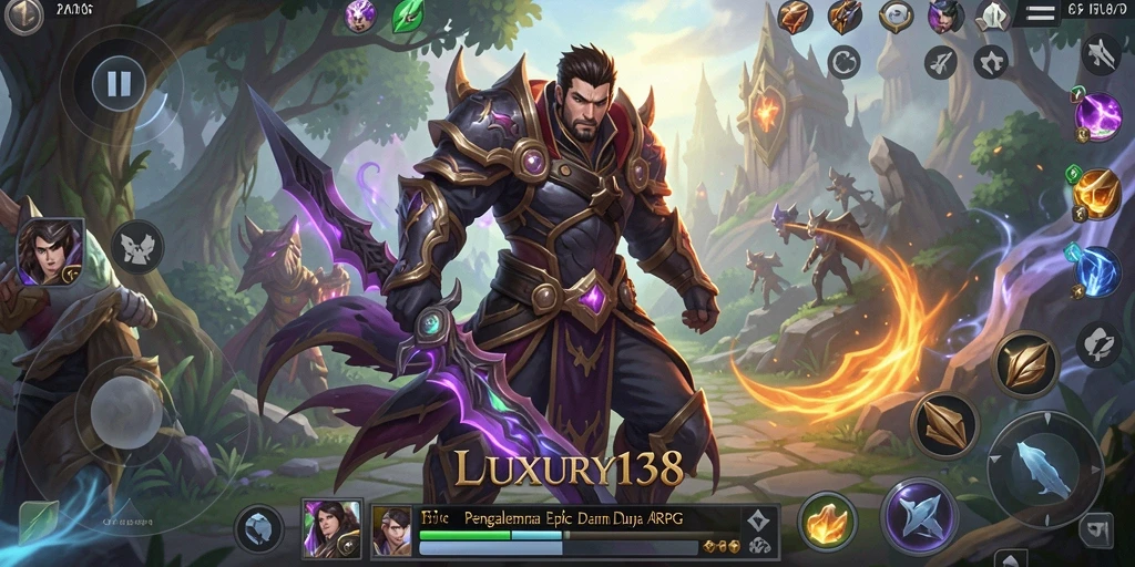 Tampilan gameplay LUXURY138 dengan aksi pertarungan yang mendebarkan.