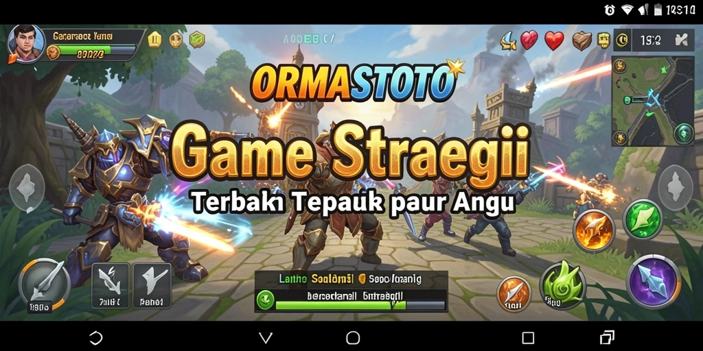 Tampilan menarik dari gameplay <strong>ORMASTOTO</strong> dengan strategi dan pertempuran yang mempesona.