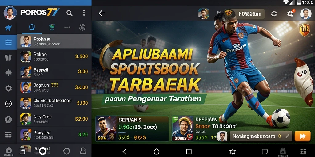 Tampilan menarik dari gameplay aplikasi Sportsbook POROS77.