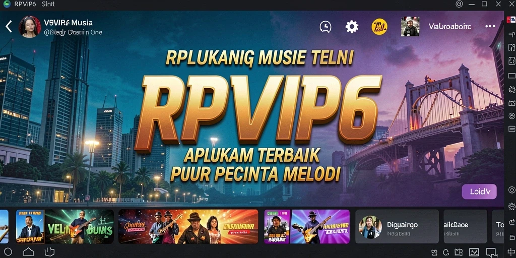 Tampilan screenshot gameplay RPVIP6 yang menunjukkan interaksi musik.