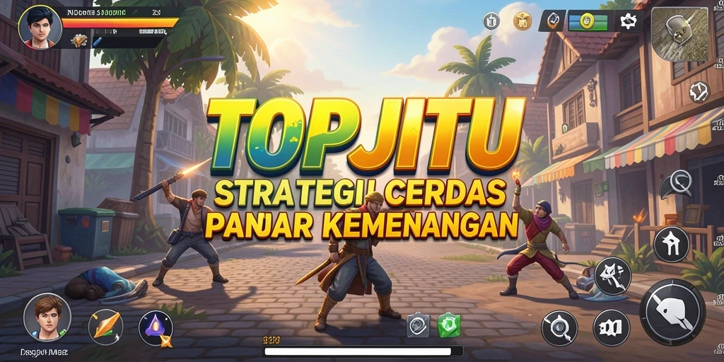 Tampilan menarik dari gameplay strategis TOPJITU.
