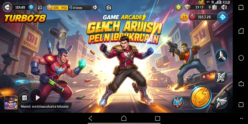 Tampilan gameplay TURBO78 yang seru dan menegangkan.
