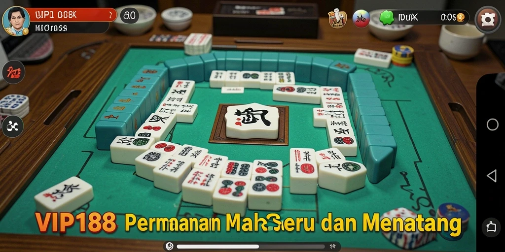 Screenshot dari gameplay Mahjong yang menarik di VIP188.